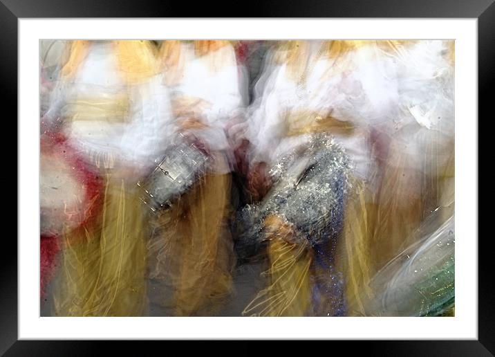 People in the Three Wise Men March Framed Mounted Print by Jose Manuel Espigares Garc