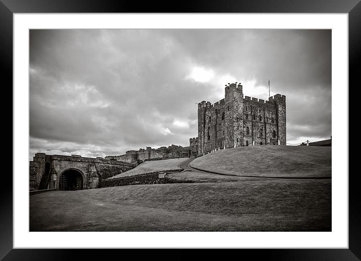 Bamburgh Castle, Northumberland, England, UK Framed Mounted Print by Mark Llewellyn