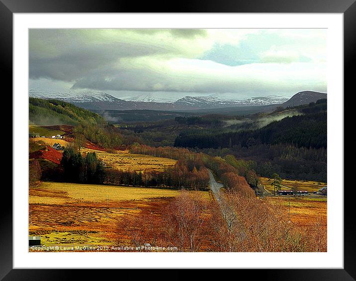 The Scottish Highlands Framed Mounted Print by Laura McGlinn Photog