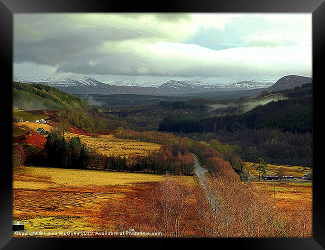 The Scottish Highlands Framed Print by Laura McGlinn Photog