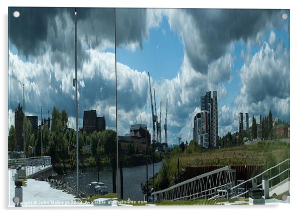 Clydeside Reflection Acrylic by John Hastings