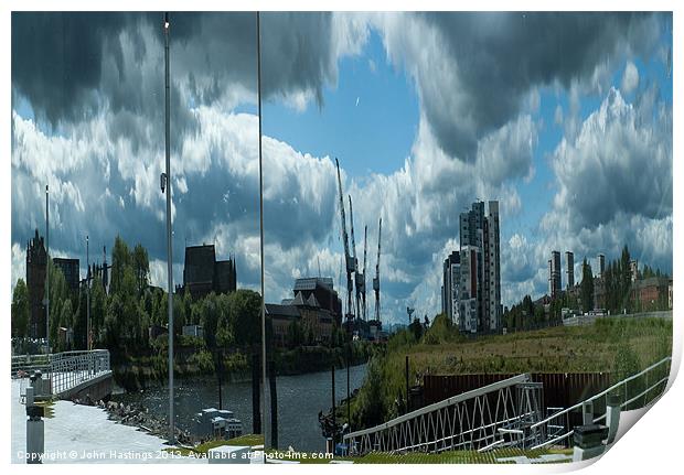 Clydeside Reflection Print by John Hastings