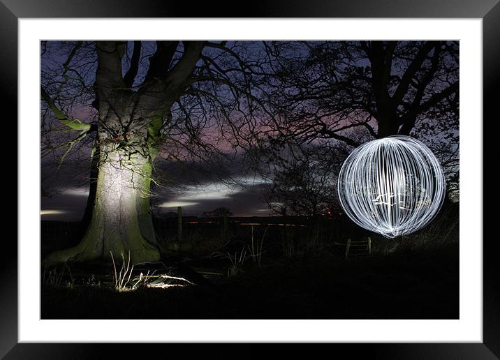 ball and tree Framed Mounted Print by Gavin Wilson