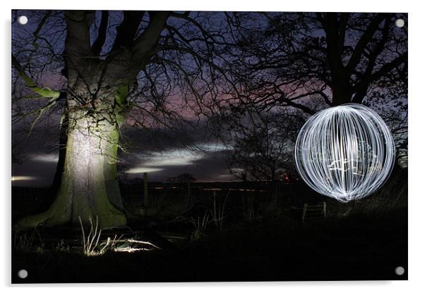 ball and tree Acrylic by Gavin Wilson