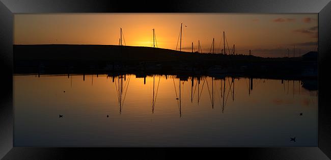 Sunset in Dingle Framed Print by barbara walsh