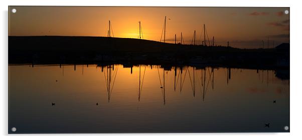 Sunset in Dingle Acrylic by barbara walsh