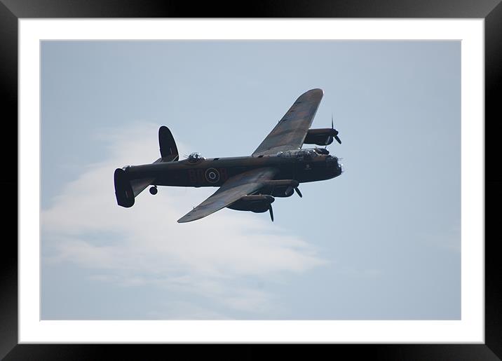 Lancaster Bomber  World war 2. Framed Mounted Print by Dorianne Austin