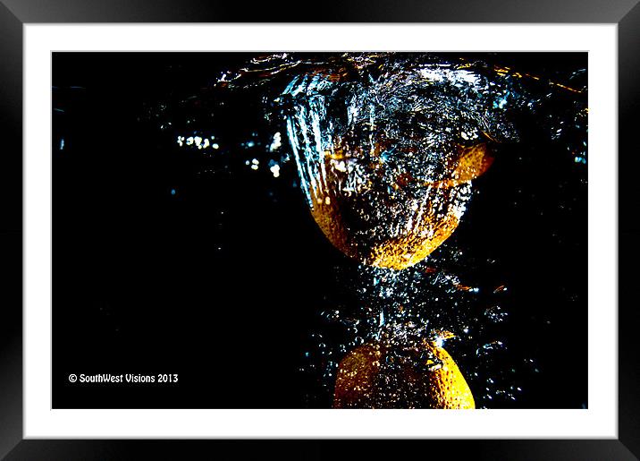 orange drop 2 Framed Mounted Print by keith sutton