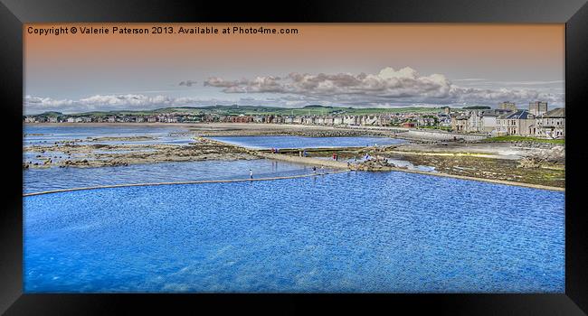 Saltcoats Shore Framed Print by Valerie Paterson