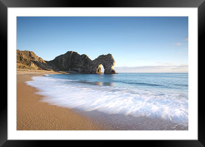 Durdle wave Framed Mounted Print by Andrew Bannister