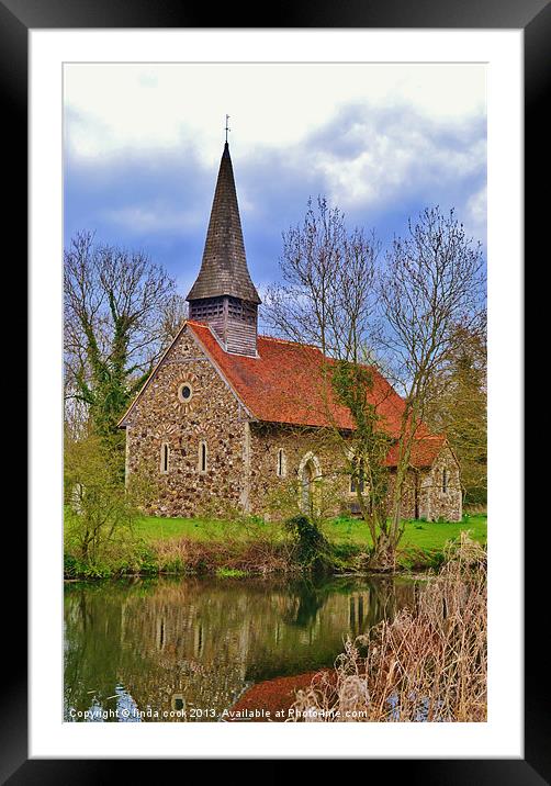 ulting church ulting in essex 2 Framed Mounted Print by linda cook