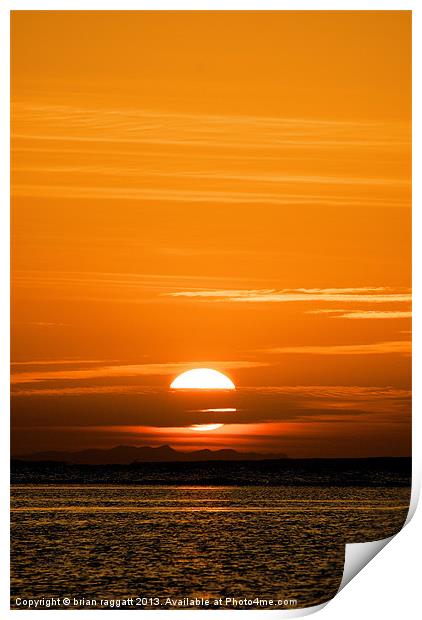 Sharm Sunrise 7 Print by Brian  Raggatt