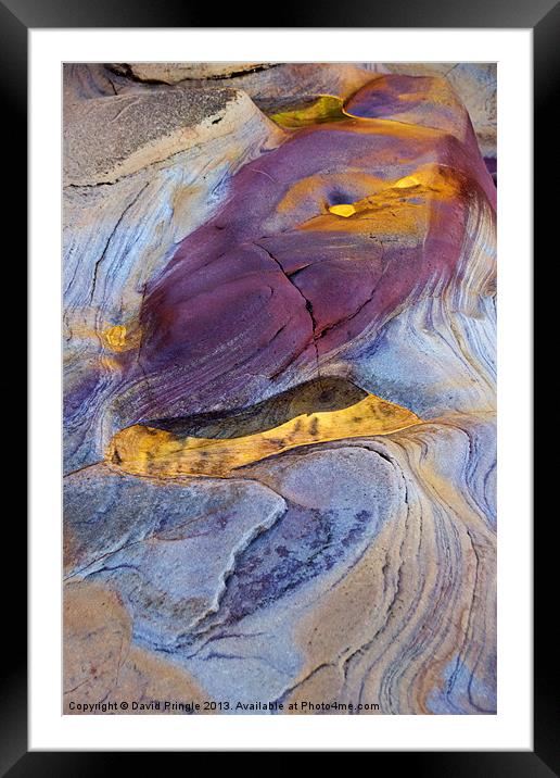 Pools of Gold II Framed Mounted Print by David Pringle