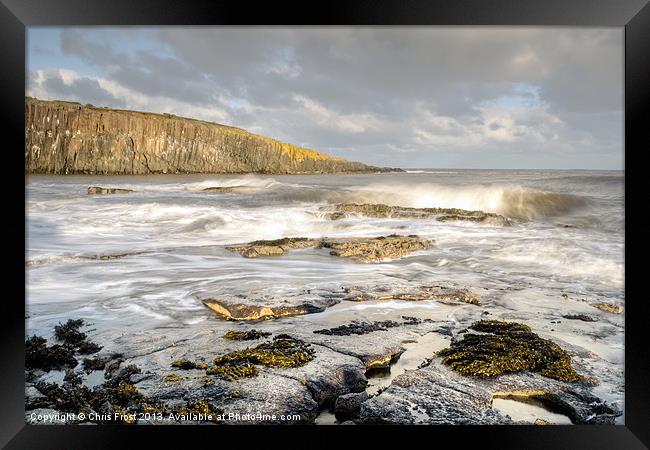 Cullernose Bay Framed Print by Chris Frost