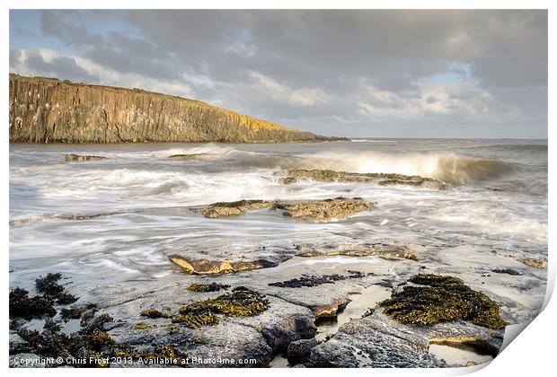 Cullernose Bay Print by Chris Frost