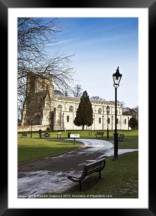 Priory Church, Dunstable, Bedfordshire Framed Mounted Print by Graham Custance