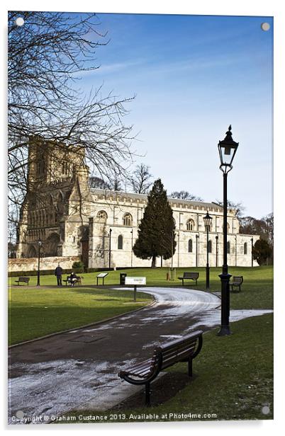 Priory Church, Dunstable, Bedfordshire Acrylic by Graham Custance