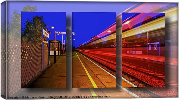 Train Triptych Canvas Print by mhfore Photography