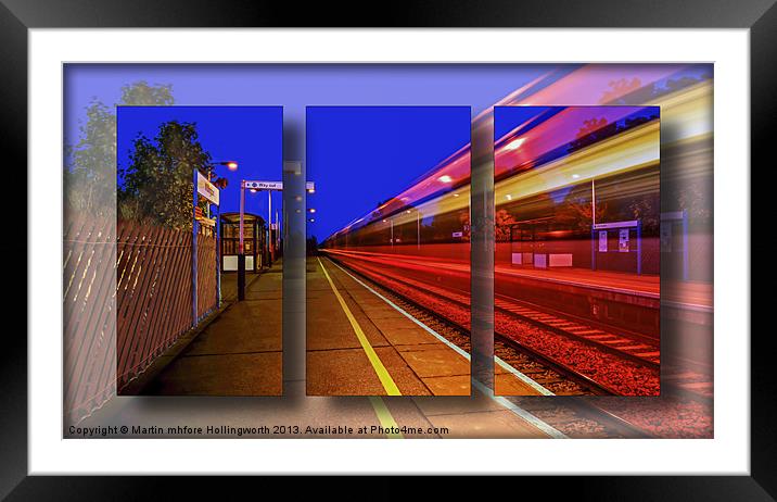 Train Triptych Framed Mounted Print by mhfore Photography