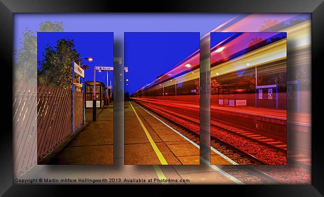 Train Triptych Framed Print by mhfore Photography