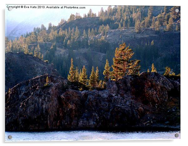 Yosemite Ridges Acrylic by Eva Kato