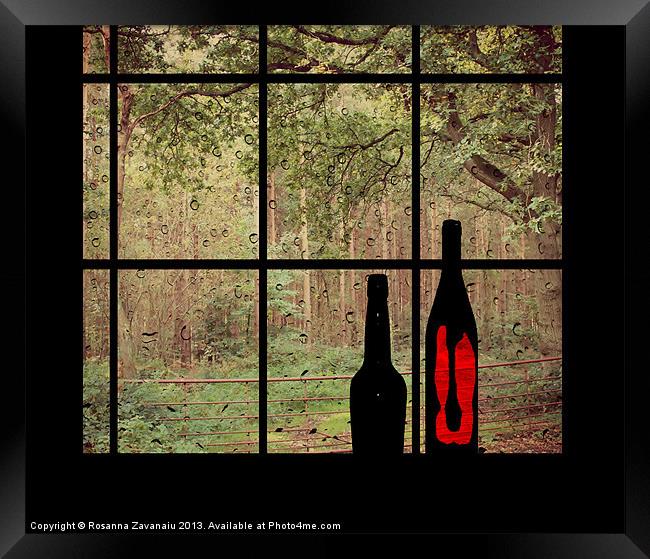 Through the window. Framed Print by Rosanna Zavanaiu