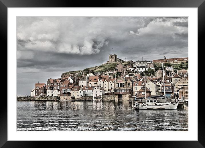 Whitby Harbor Framed Mounted Print by Sean Wareing