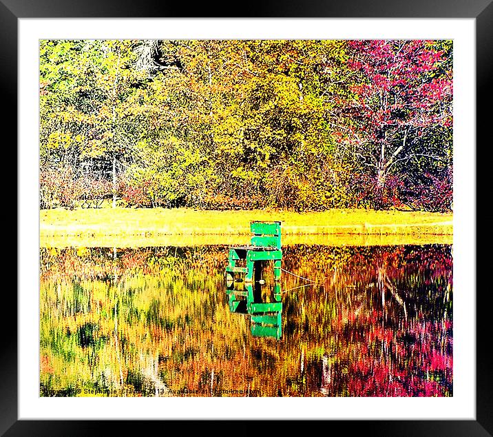 Relections of Fall Framed Mounted Print by Stephanie Clayton