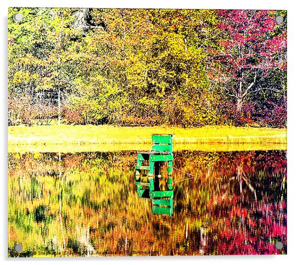 Relections of Fall Acrylic by Stephanie Clayton