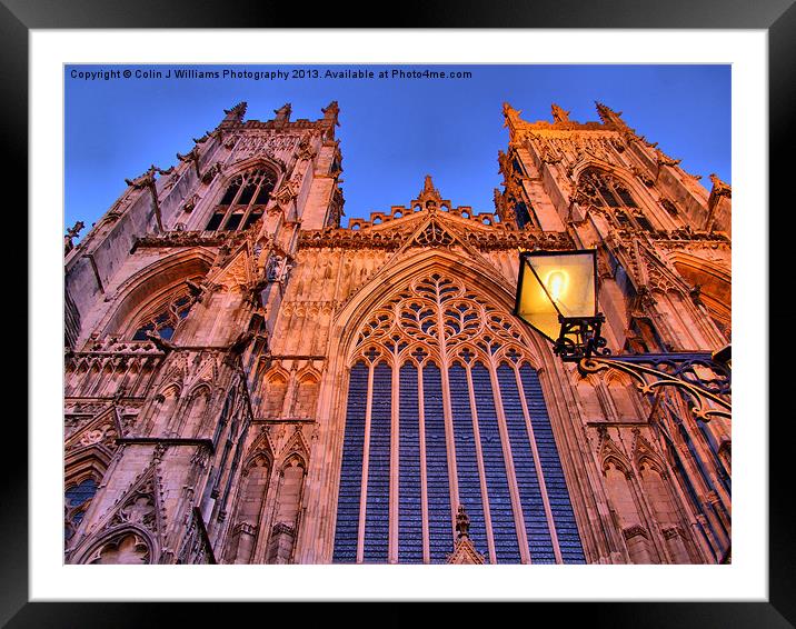 York Minster Framed Mounted Print by Colin Williams Photography