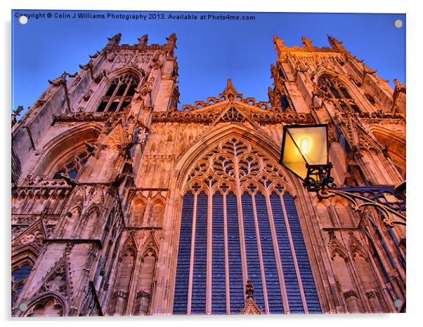 York Minster Acrylic by Colin Williams Photography