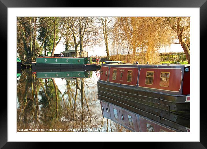 Reflections Framed Mounted Print by Debbie Metcalfe
