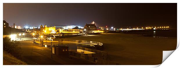 Gorleston Seafront at night Print by Howie Marsh