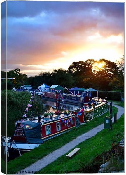 Whitchurch Narrowboat Festival 2012 Canvas Print by Mark  F Banks