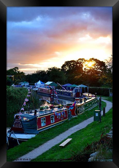 Whitchurch Narrowboat Festival 2012 Framed Print by Mark  F Banks