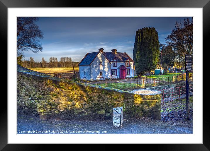 Lock Keepers Cottage Framed Mounted Print by David McFarland