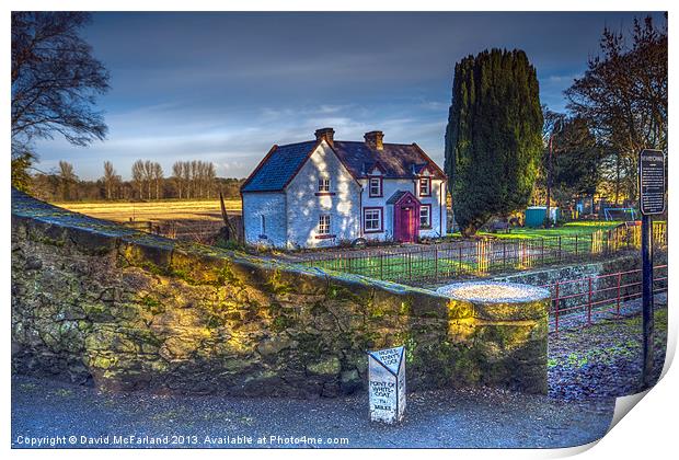 Lock Keepers Cottage Print by David McFarland