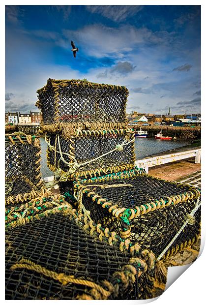 Arbroath Harbour, Scotland, UK Print by Mark Llewellyn