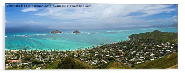 Hawaiian Coast Acrylic by Barry Newman