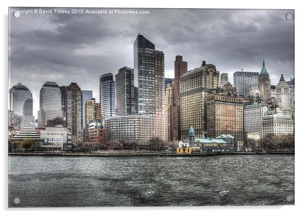 Lower Manhattan Acrylic by David Tinsley