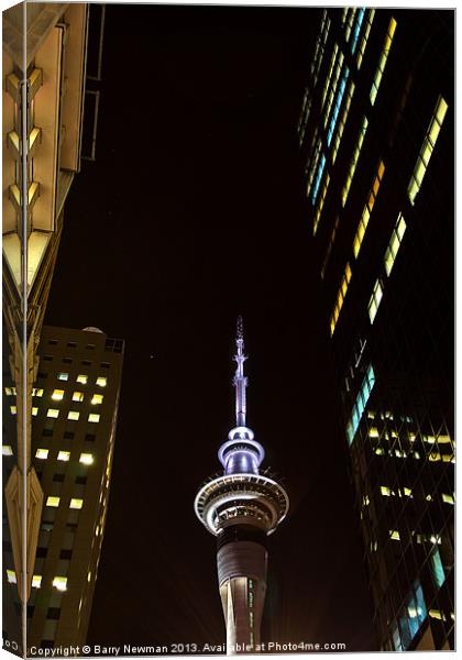 Auckland nights Canvas Print by Barry Newman