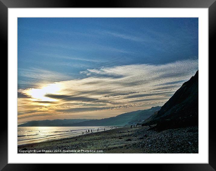 Perfect End to a Perfect Day Framed Mounted Print by Liz Shewan