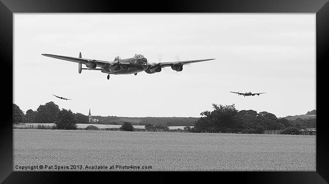 Lancaster - Low Level Mission Framed Print by Pat Speirs
