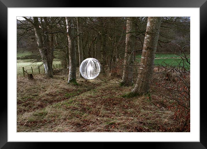 Orb in the woods Framed Mounted Print by Gavin Wilson