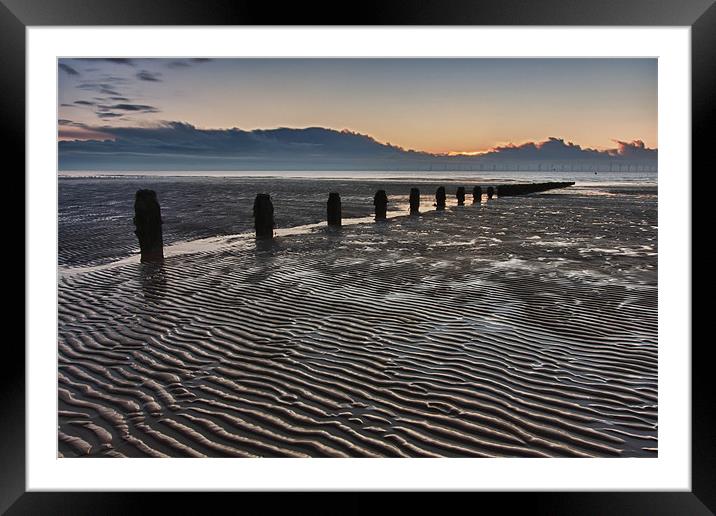 Clacton at sunrise Framed Mounted Print by Adam Clarkson