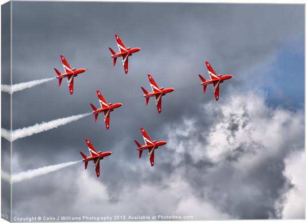 7 Arrow Dunsfold 2012 Canvas Print by Colin Williams Photography