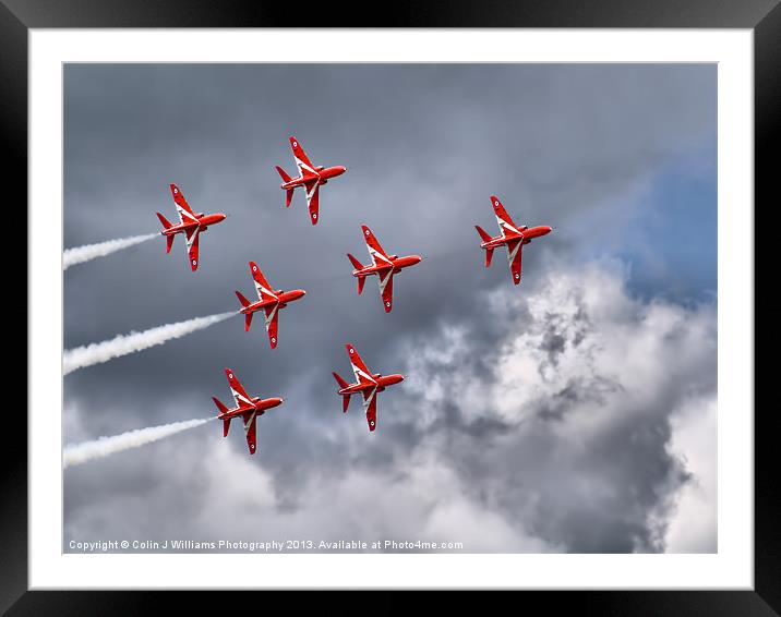 7 Arrow Dunsfold 2012 Framed Mounted Print by Colin Williams Photography