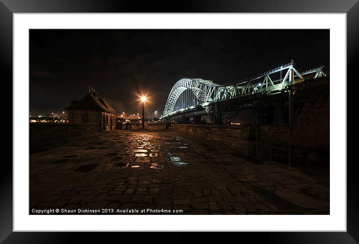 Silver Jubilee Bridge Or( Runcorn Bridge) Framed Mounted Print by Shaun Dickinson