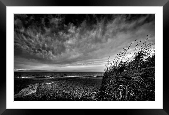Winter Beach Framed Mounted Print by Mike Sherman Photog