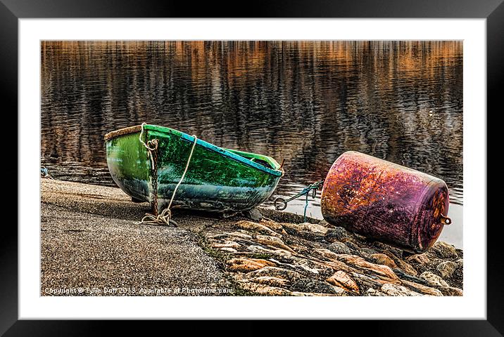 Boat in Daibaig Harbour Framed Mounted Print by Tylie Duff Photo Art